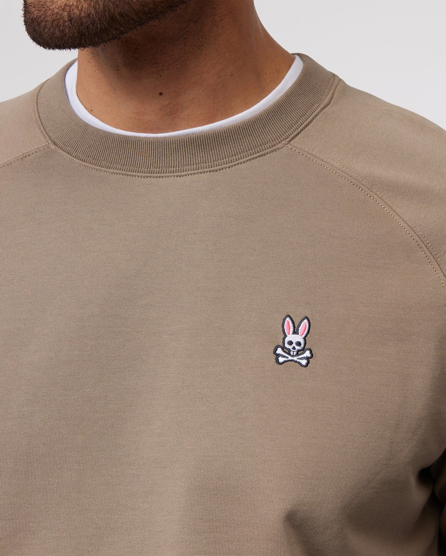 MENS FRENCH TERRY RAGLAN SWEATSHIRT - B6S827ARFT sold by Psycho Bunny product image thumbnail 3