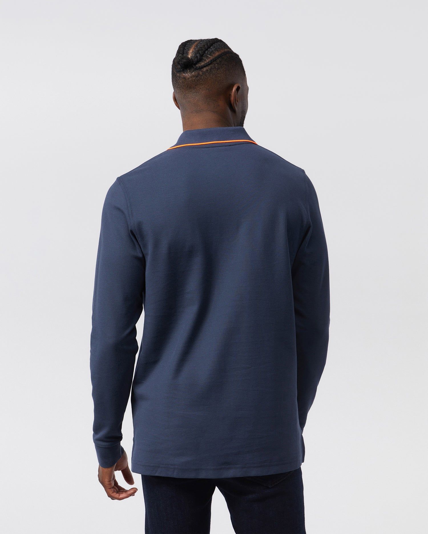 MENS CHATHAM SIDE BUNNY LONG SLEEVE POLO - B6M002U1PC sold by Psycho Bunny product image thumbnail 3