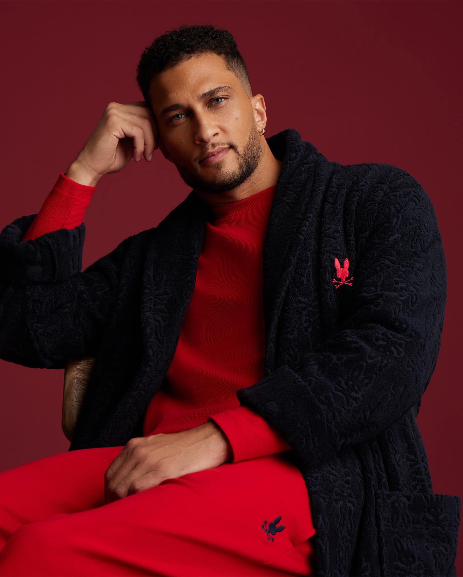 MENS WAFFLE POCKET LONG SLEEVE TEE - B6T672A2CO sold by Psycho Bunny product image thumbnail 4