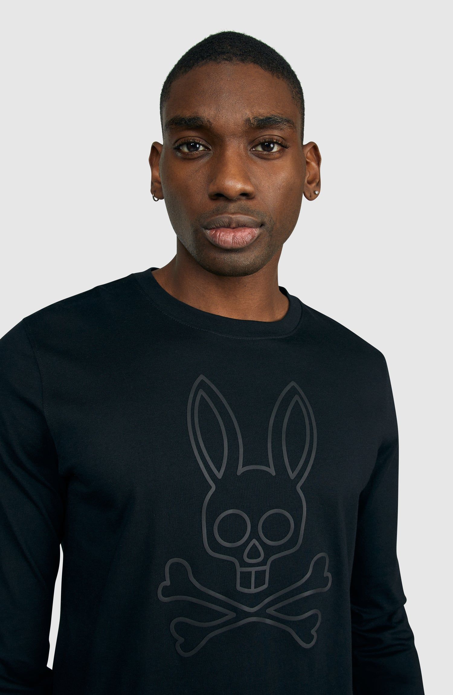 MENS OWEN BUNNY LONG SLEEVE T SHIRT - B6T105S1PC sold by Psycho Bunny product image thumbnail 2