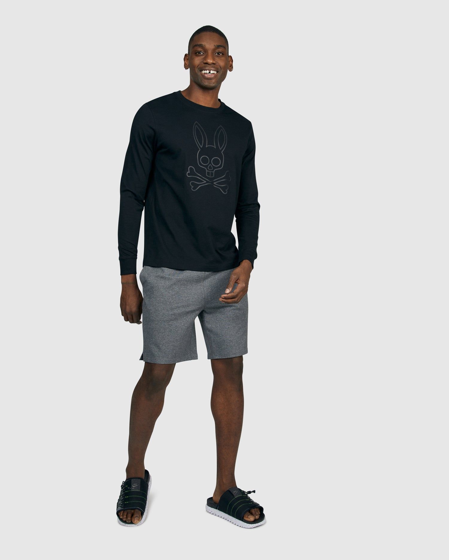 MENS OWEN BUNNY LONG SLEEVE T SHIRT - B6T105S1PC sold by Psycho Bunny product image thumbnail 4