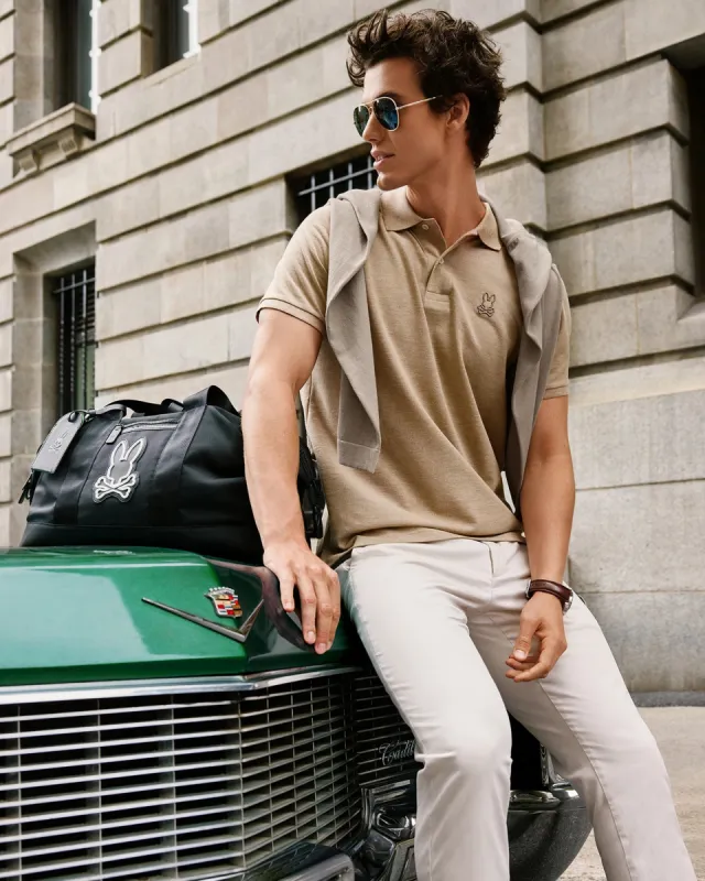 MENS JAMES PREMIUM PIQUE POLO - B6K945D200 sold by Psycho Bunny