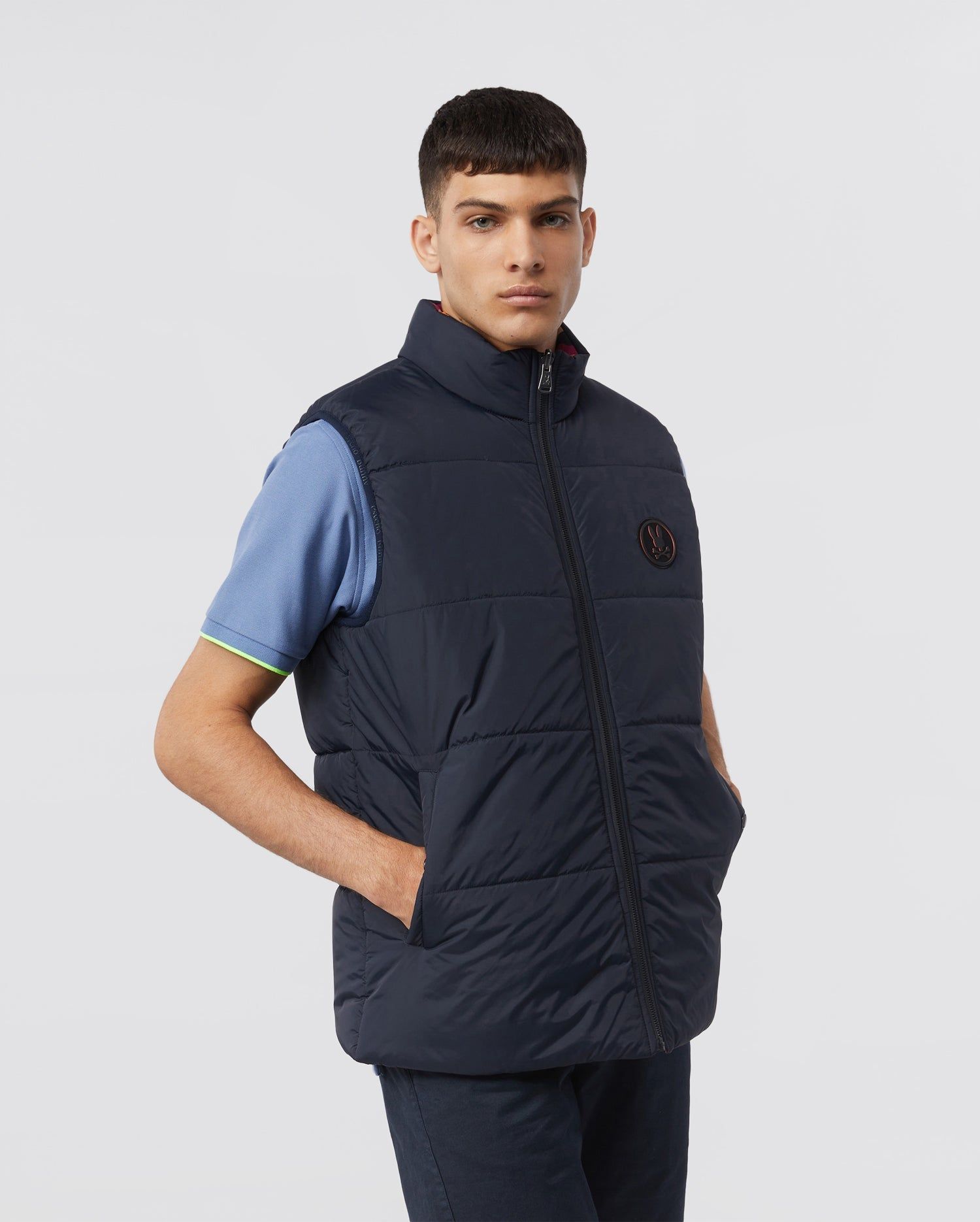 MENS ALLEN REVERSIBLE CAMO PUFFER VEST - B6N810U1NL sold by Psycho Bunny