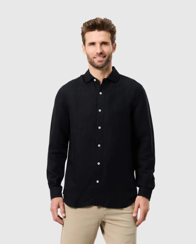 MENS CAMERON LINEN LONG SLEEVE SHIRT - B6C586C200 sold by Psycho Bunny