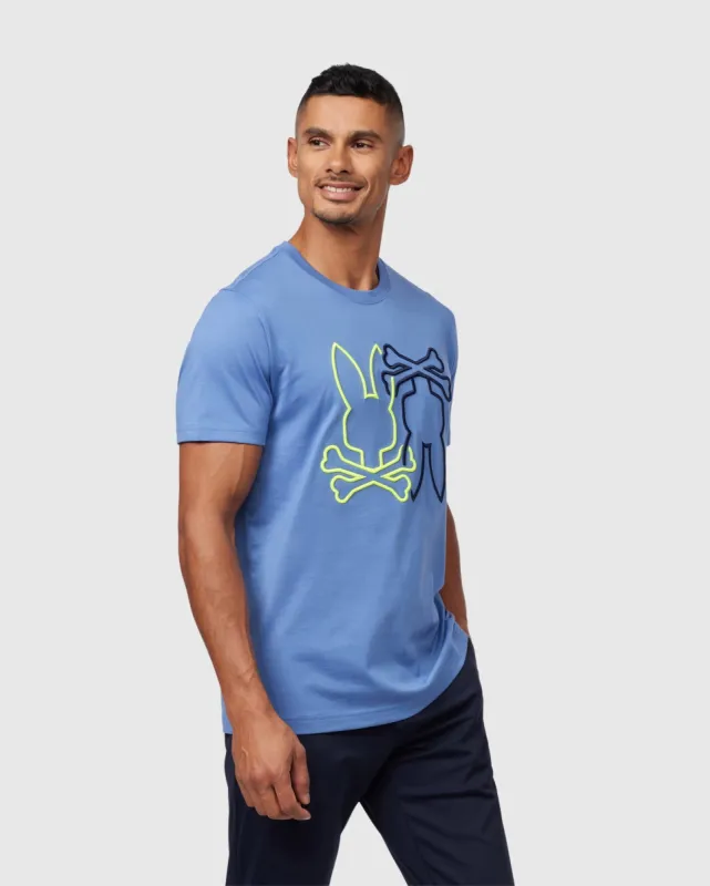 MENS WINTON EMBROIDERED TEE - B6U626A2PC sold by Psycho Bunny