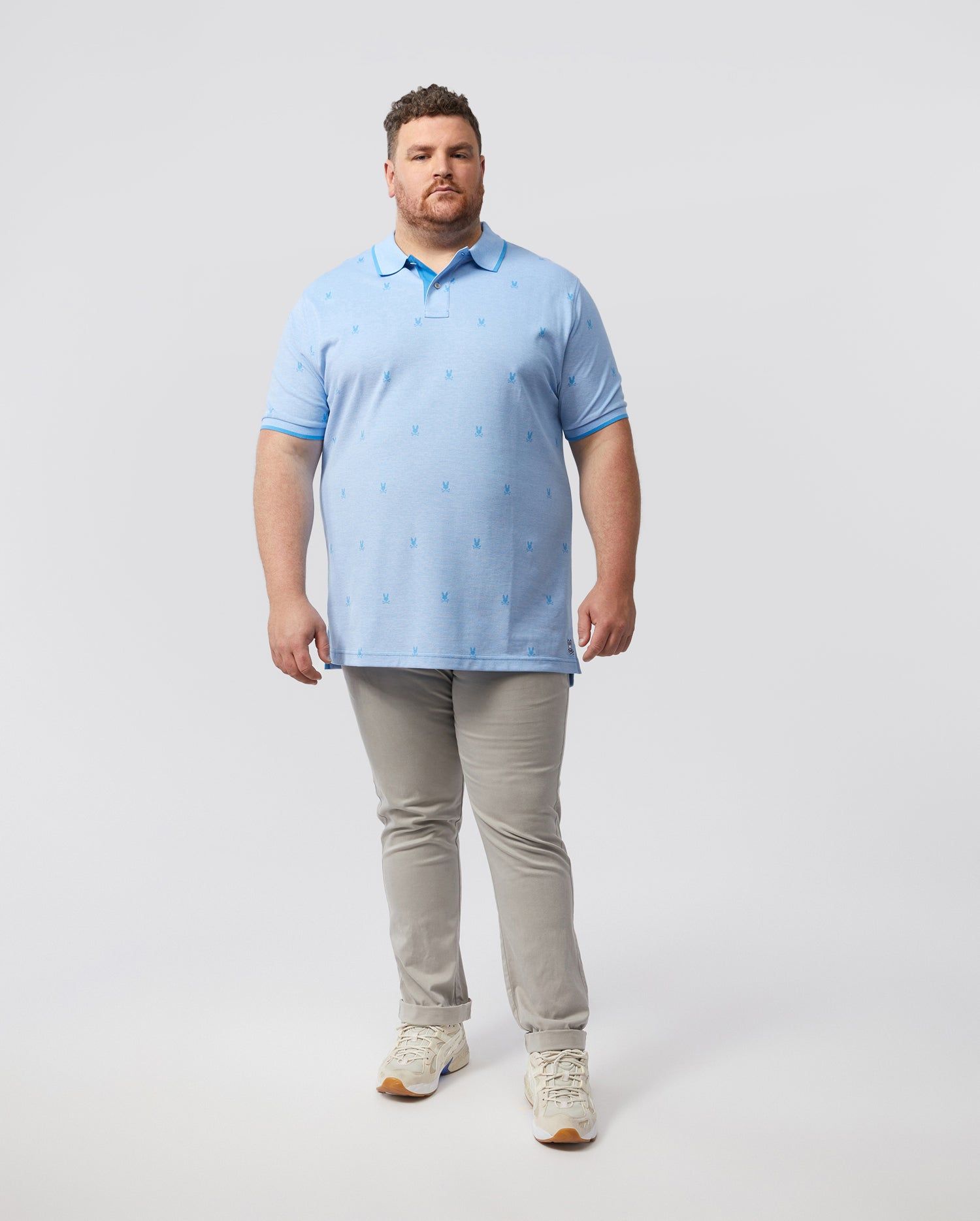 MENS BIG AND TALL BIRDSEYE PRINTED POLO - B9K758U1PC sold by Psycho Bunny product image thumbnail 5