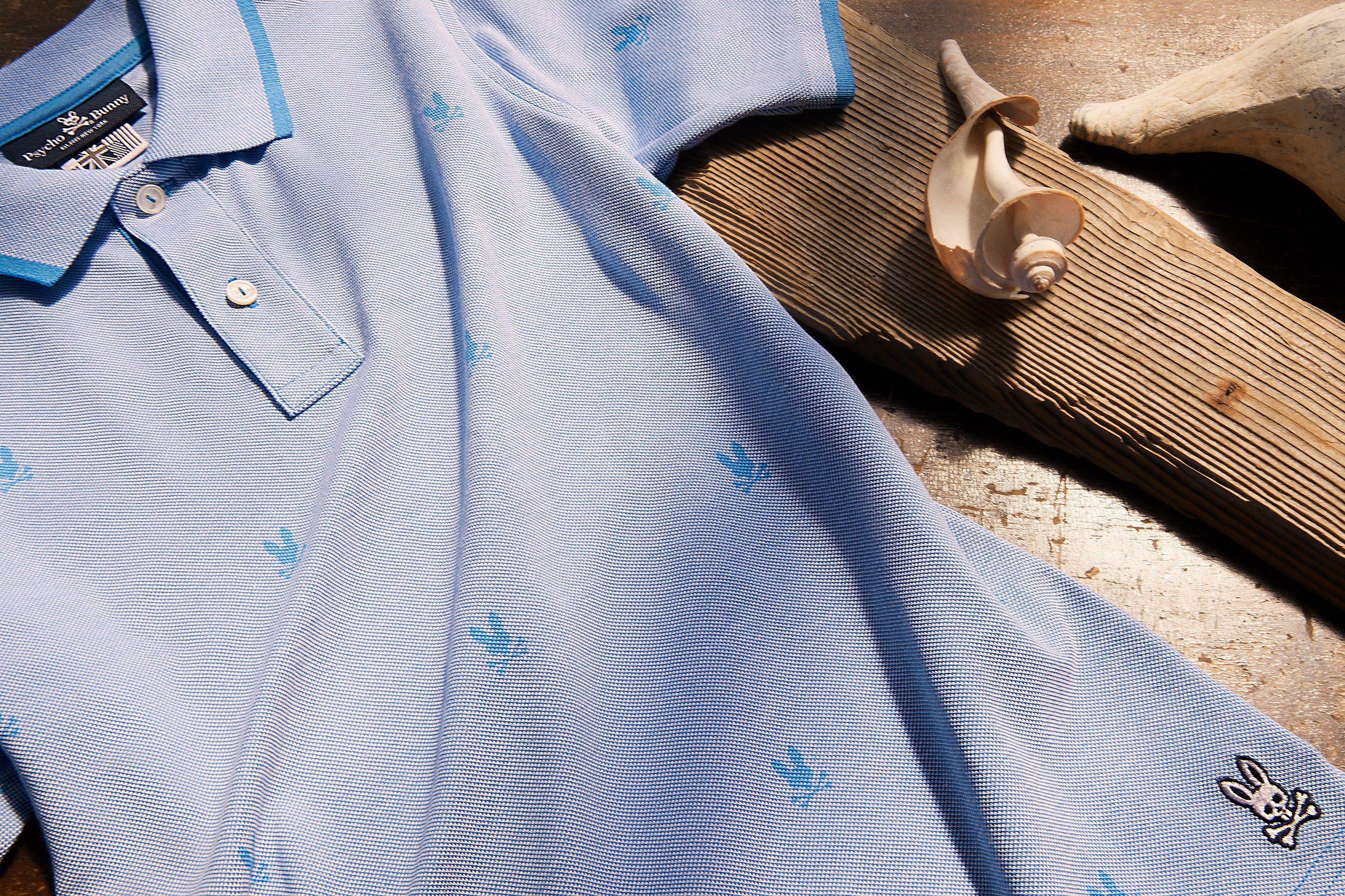 MENS BIG AND TALL BIRDSEYE PRINTED POLO - B9K758U1PC sold by Psycho Bunny product image thumbnail 6