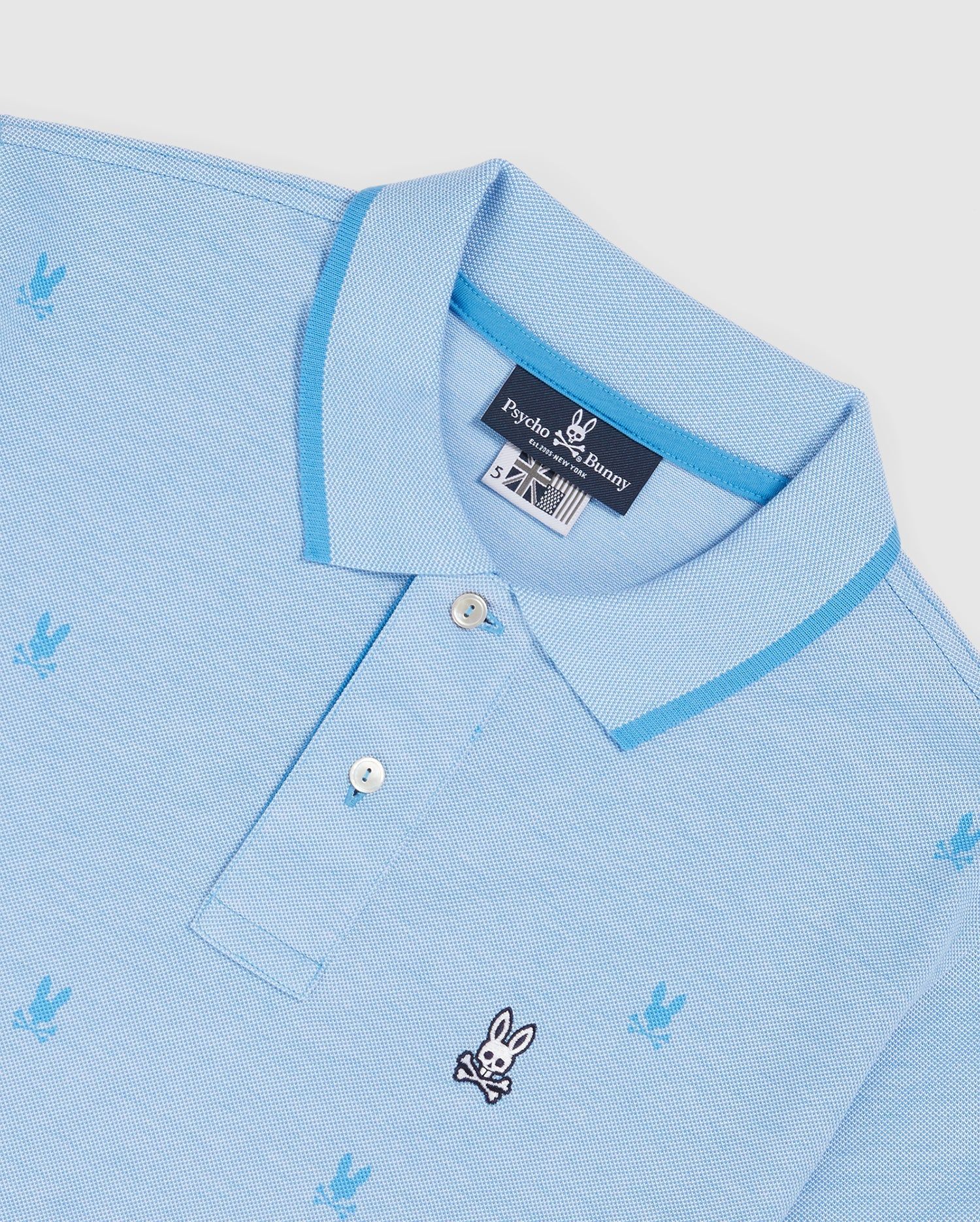 MENS BIG AND TALL BIRDSEYE PRINTED POLO - B9K758U1PC sold by Psycho Bunny product image thumbnail 7