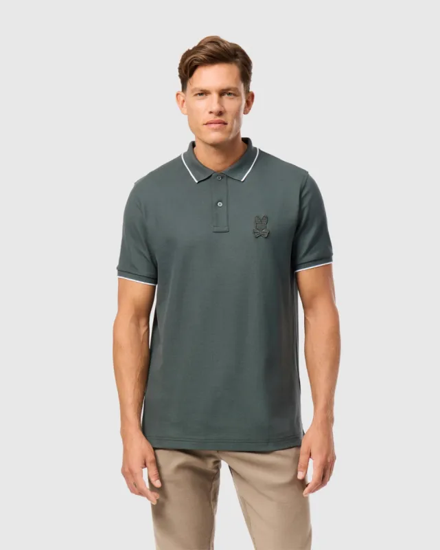 MENS KINGSTON PIQUE POLO SHIRT - B6K764D200 sold by Psycho Bunny