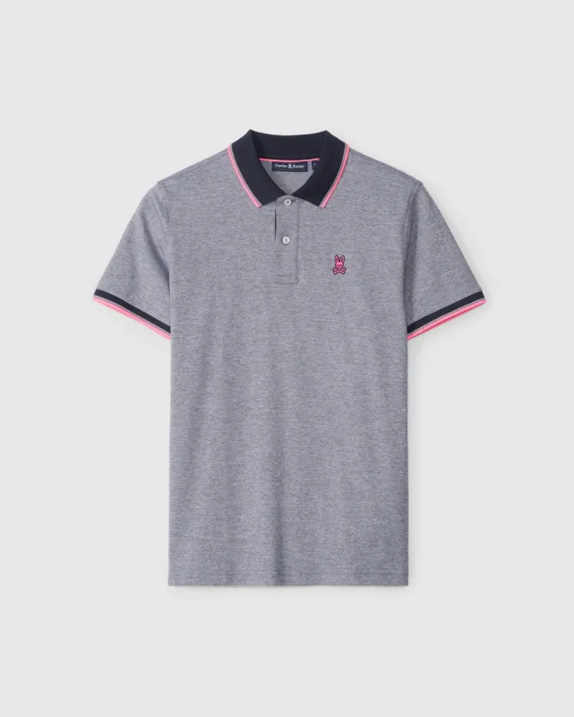 MENS BRONXVILLE JACQUARD POLO - B6K142B200 sold by Psycho Bunny