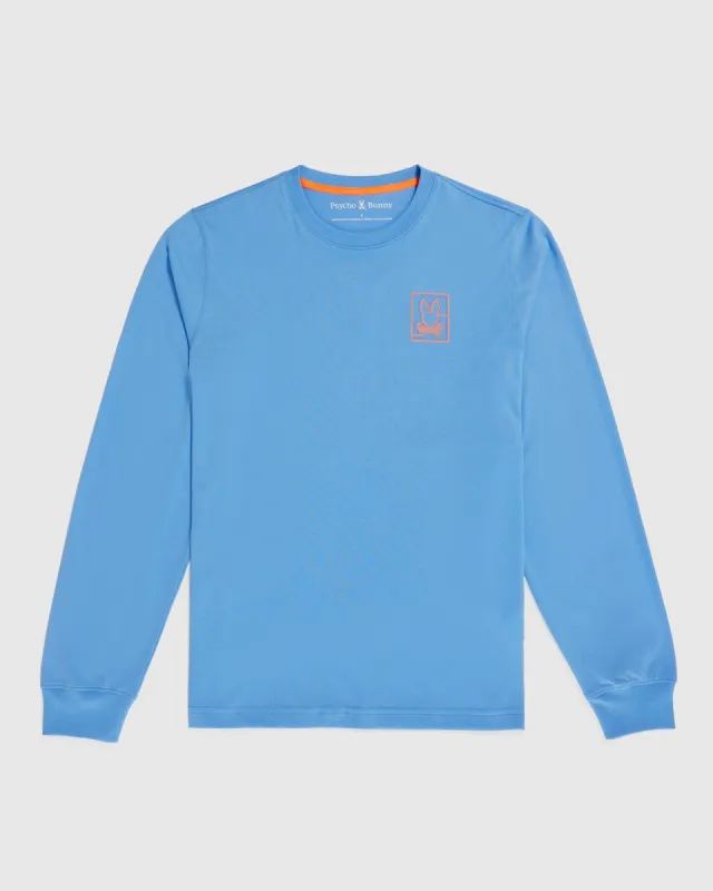 MENS CHESTER LONG SLEEVE EMBROIDERED GRAPHIC TEE - B6T374Z1PC made by Psycho Bunny