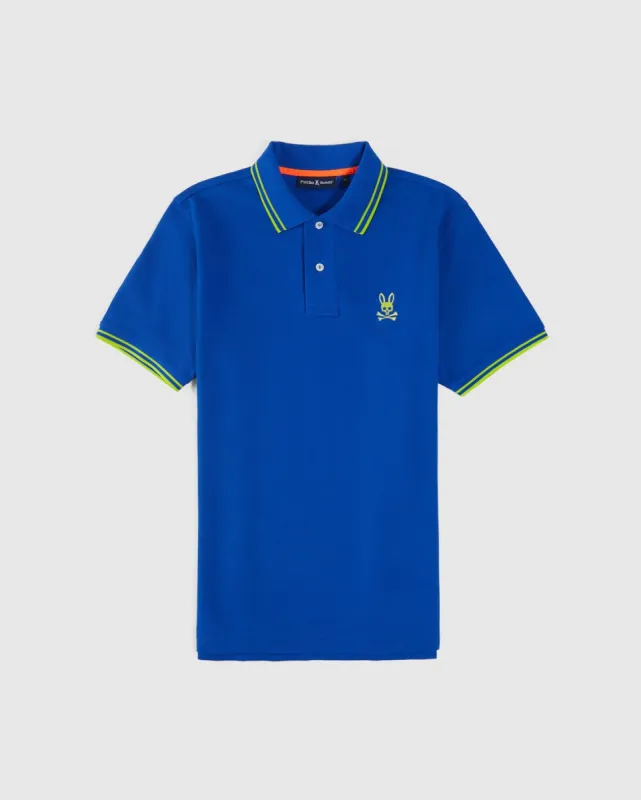 MENS POSEN MATTE PIQUE POLO - B6K327Z1PC sold by Psycho Bunny