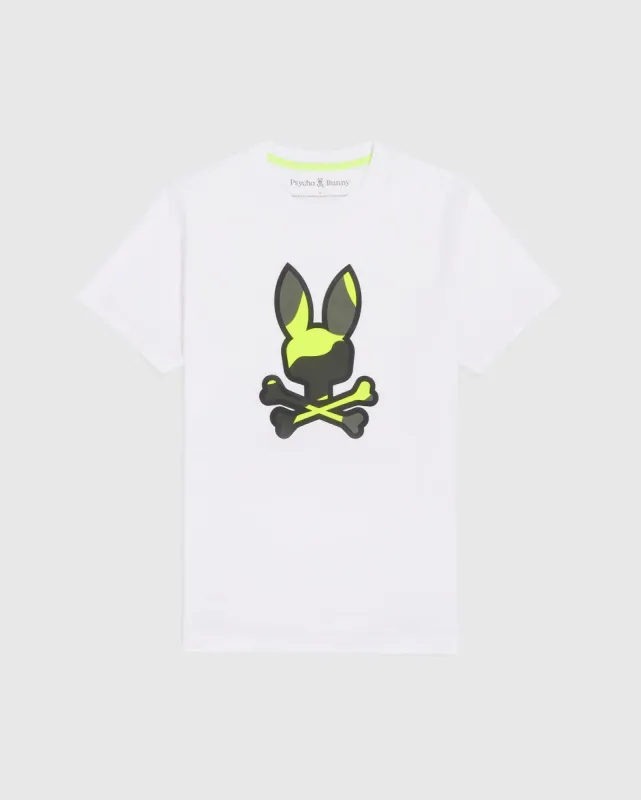 MENS PLANO CAMO PRINT GRAPHIC TEE - B6U375Z1PC made by Psycho Bunny