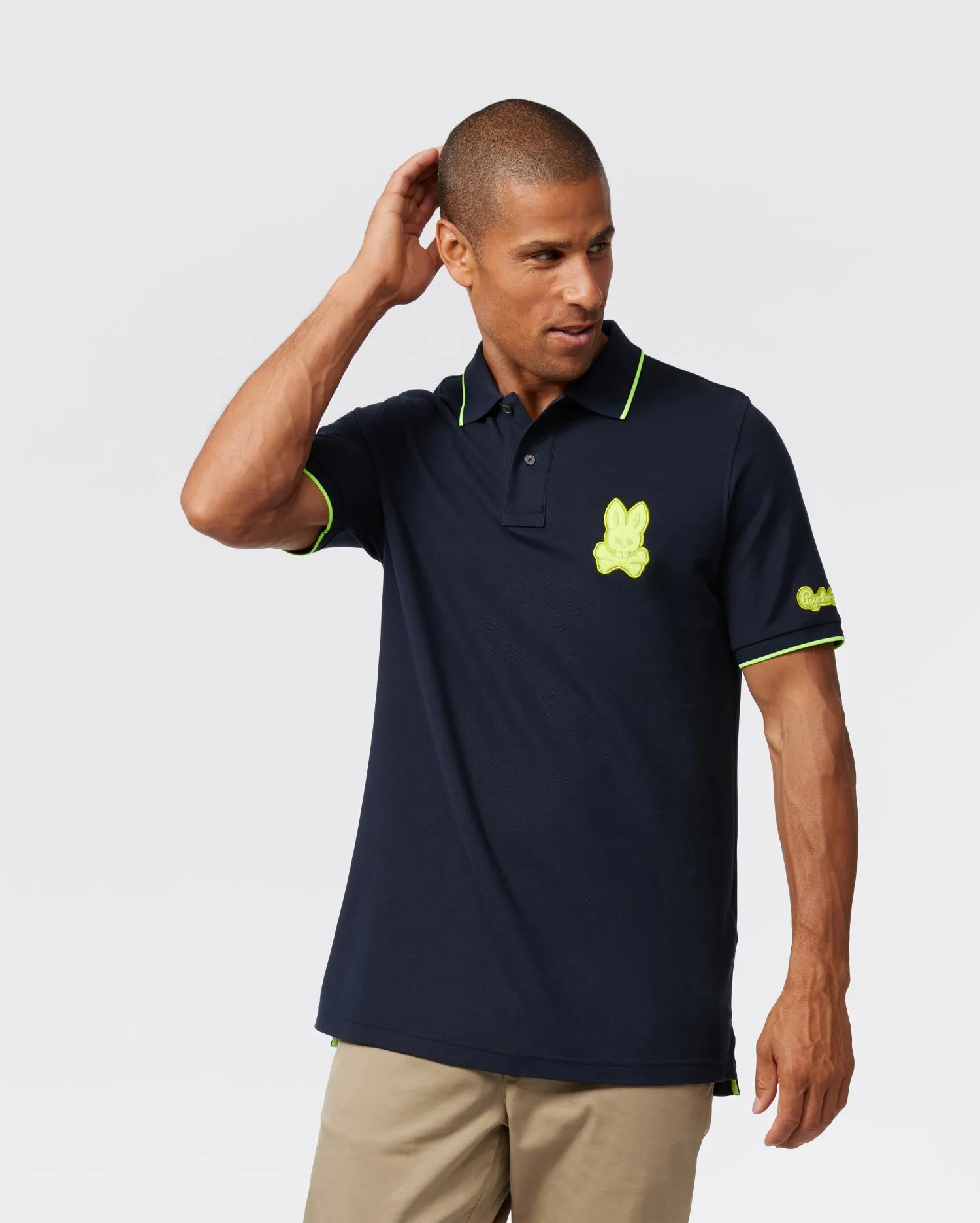 MENS CLEVELAND CHAINSTITCH PIQUE POLO - B6K504Z1PC sold by Psycho Bunny product image thumbnail 2