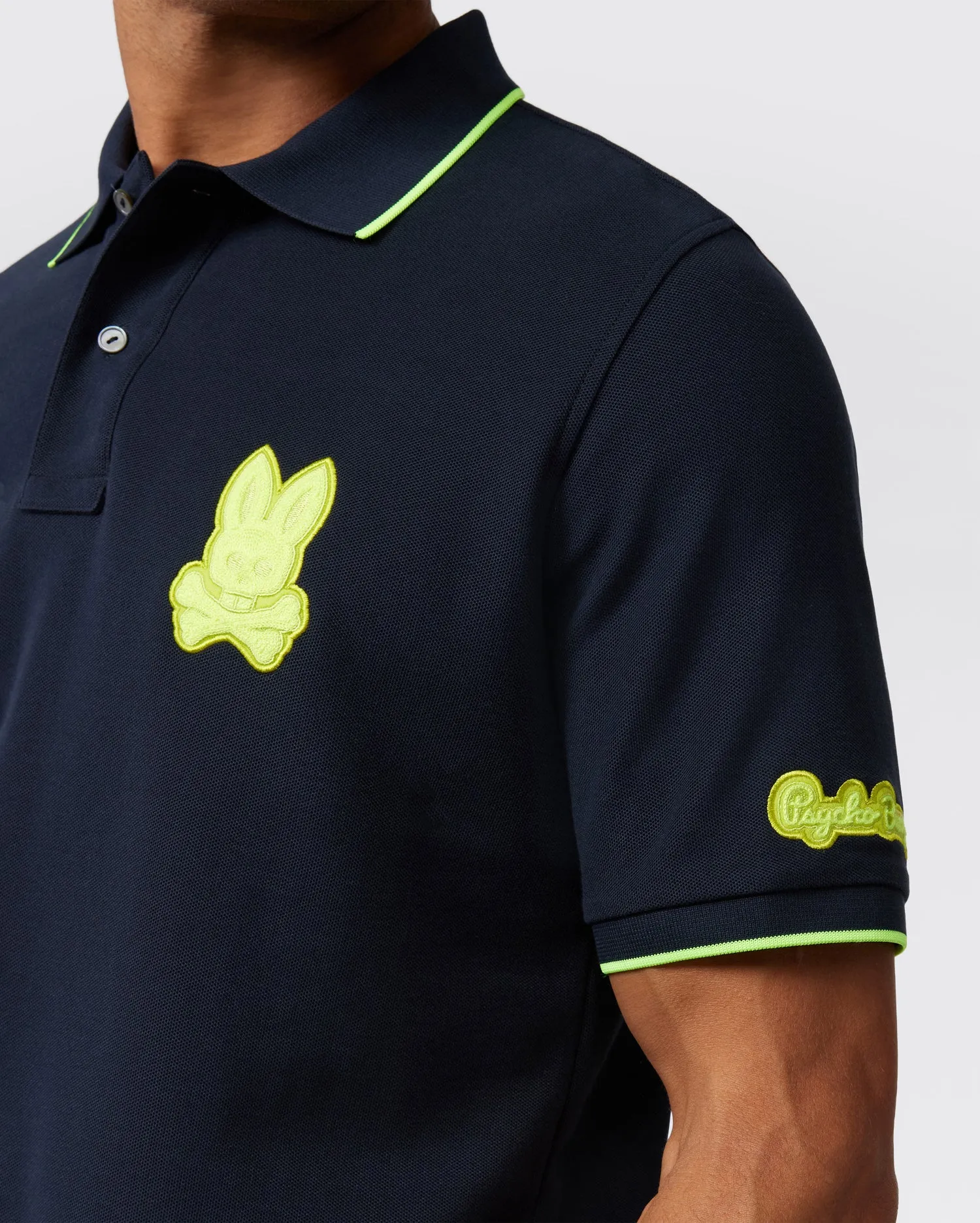 MENS CLEVELAND CHAINSTITCH PIQUE POLO - B6K504Z1PC sold by Psycho Bunny product image thumbnail 3
