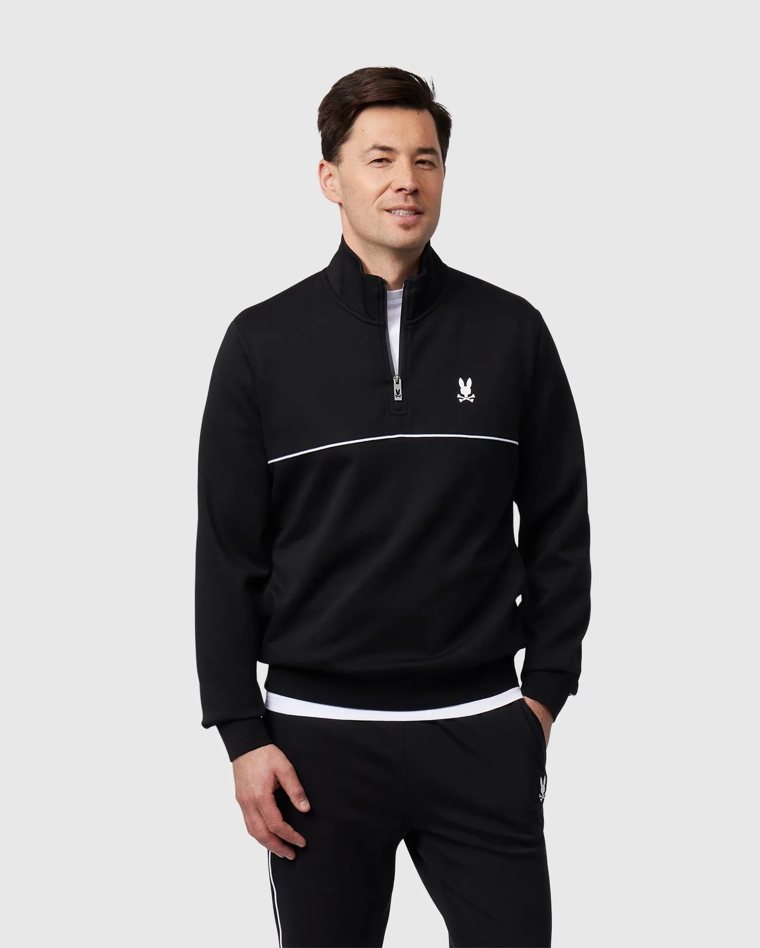MENS LEON HALF ZIP SWEATSHIRT - B6S204B200 sold by Psycho Bunny product image thumbnail 2