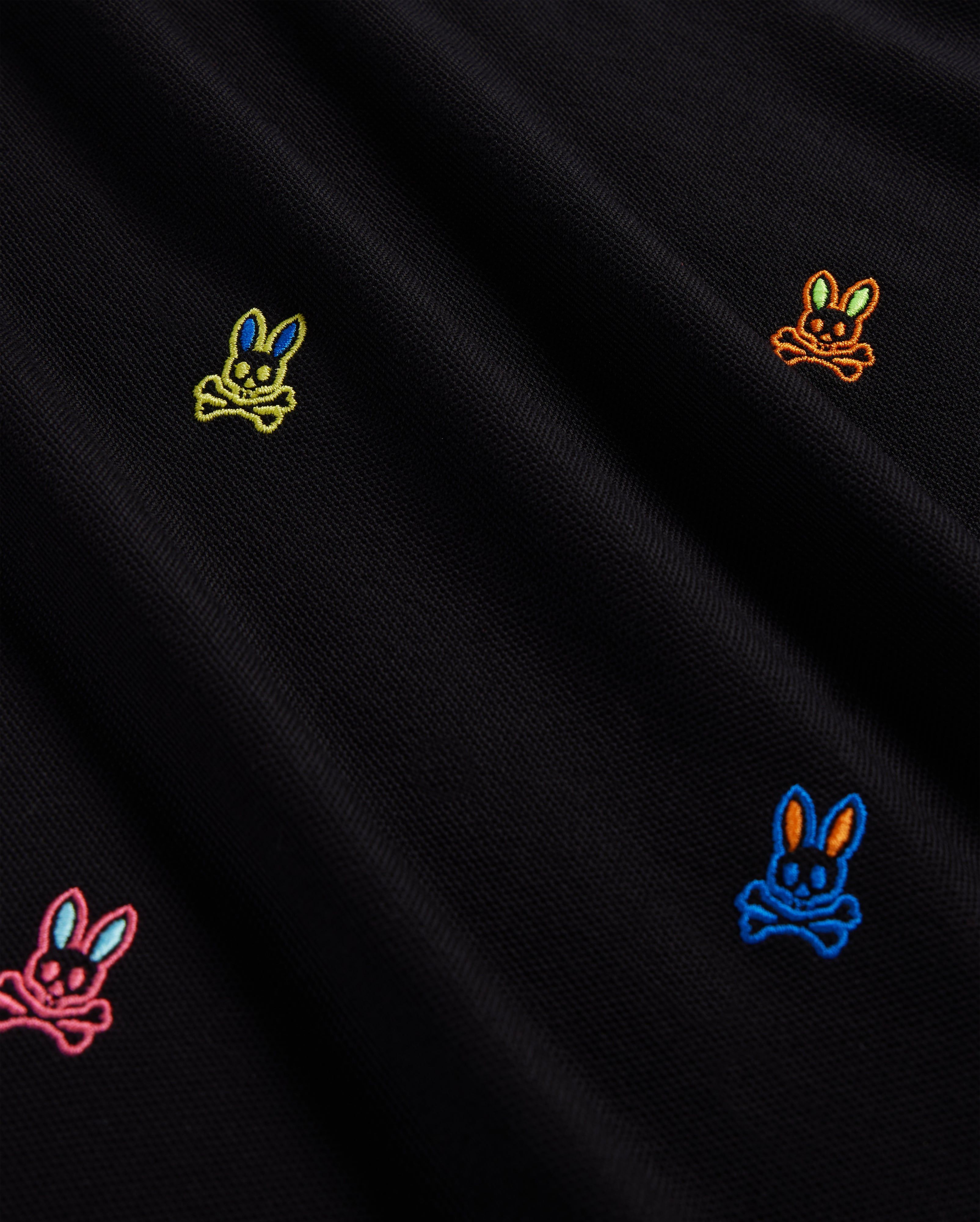 MENS CARSON ALL OVER EMBROIDERED BUNNY POLO - B6K501A2PC sold by Psycho Bunny product image thumbnail 5