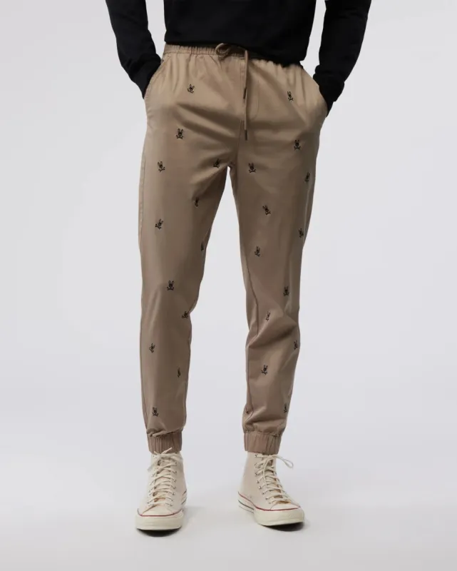 MENS CHAMERS EMBROIDERY COTTON TWILL JOGGER - B6P742X1CE sold by Psycho Bunny
