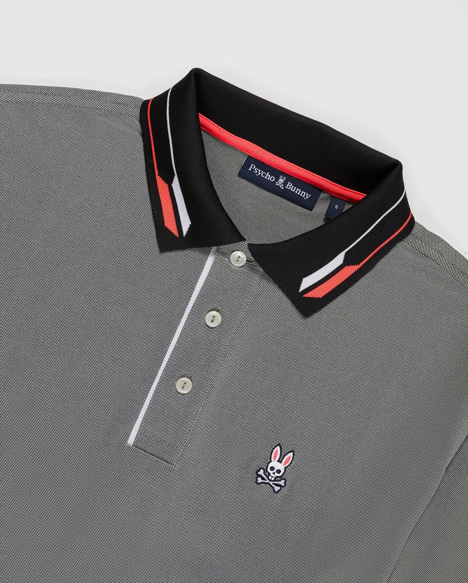 MENS BIG AND TALL DENISON BIRDSEYE SPORT POLO - B9K126Y1PB sold by Psycho Bunny product image thumbnail 6