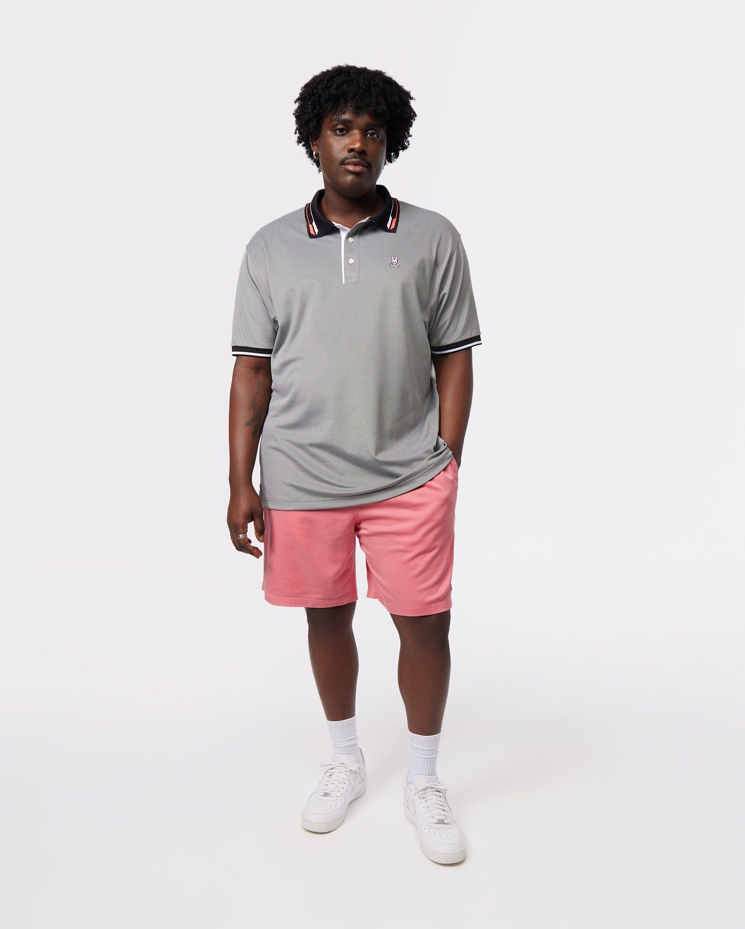 MENS BIG AND TALL DENISON BIRDSEYE SPORT POLO - B9K126Y1PB sold by Psycho Bunny product image thumbnail 5