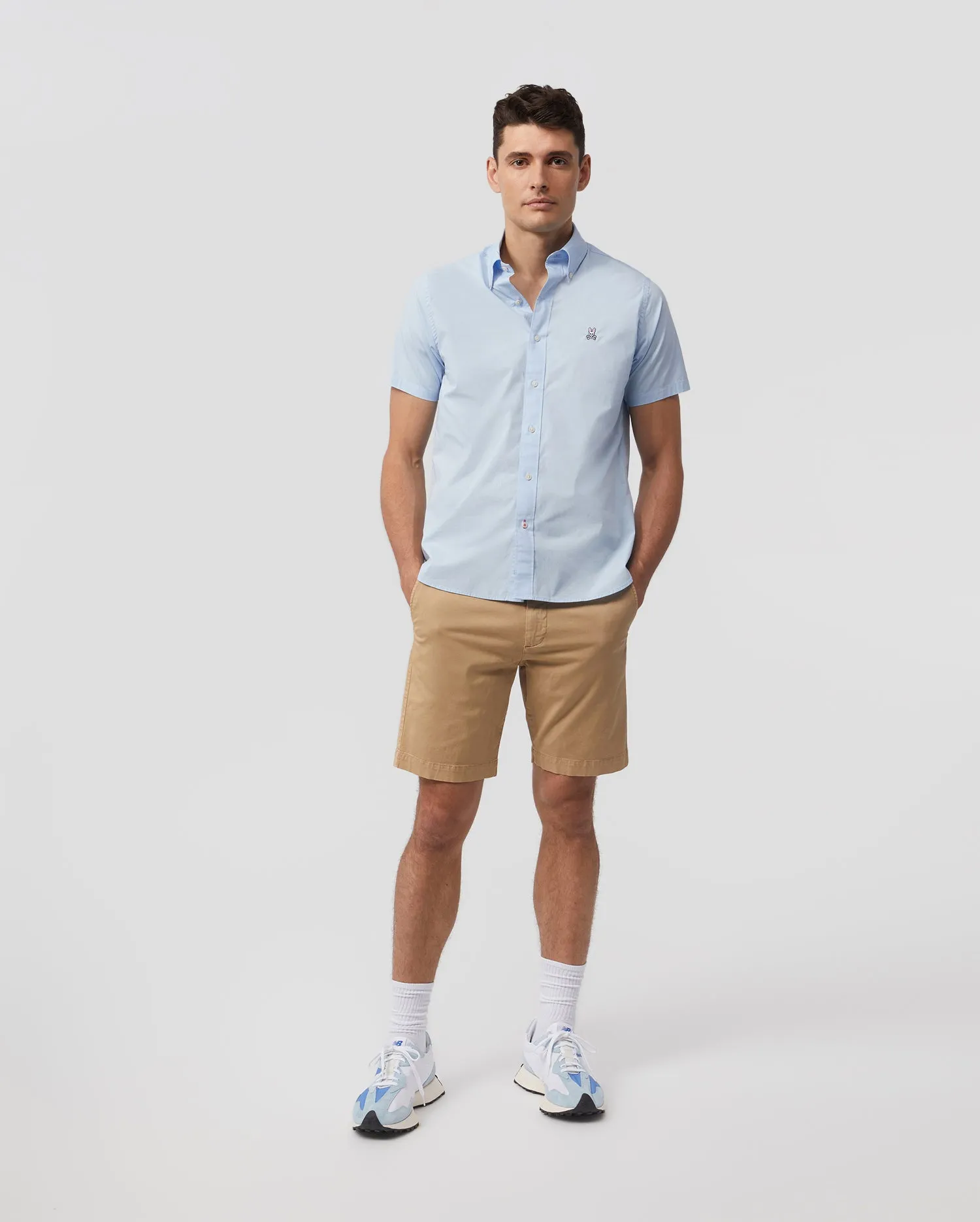 MENS POPLIN SHORT SLEEVE SHIRT - B6Q911S1PC sold by Psycho Bunny product image thumbnail 5