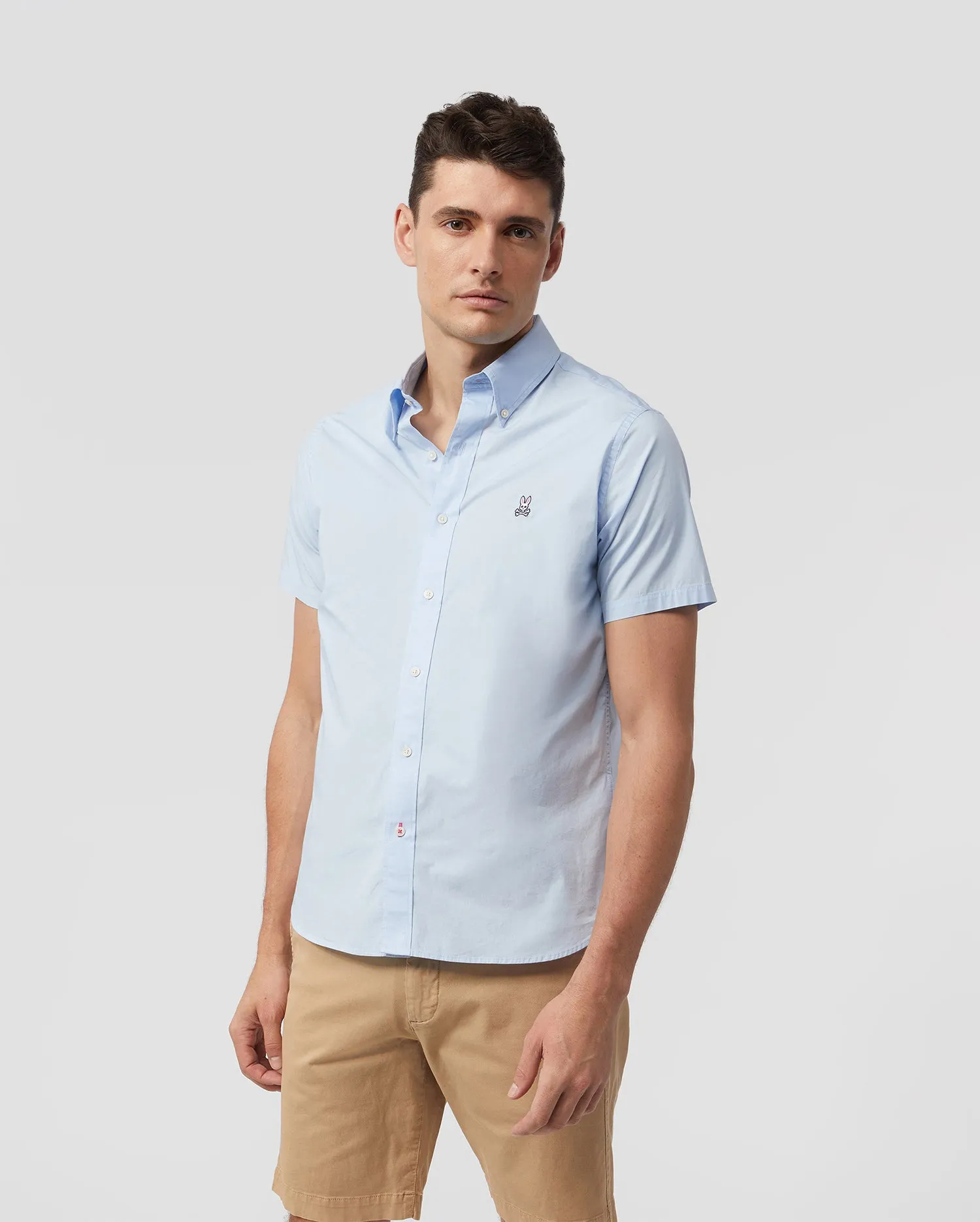 MENS POPLIN SHORT SLEEVE SHIRT - B6Q911S1PC sold by Psycho Bunny product image thumbnail 2