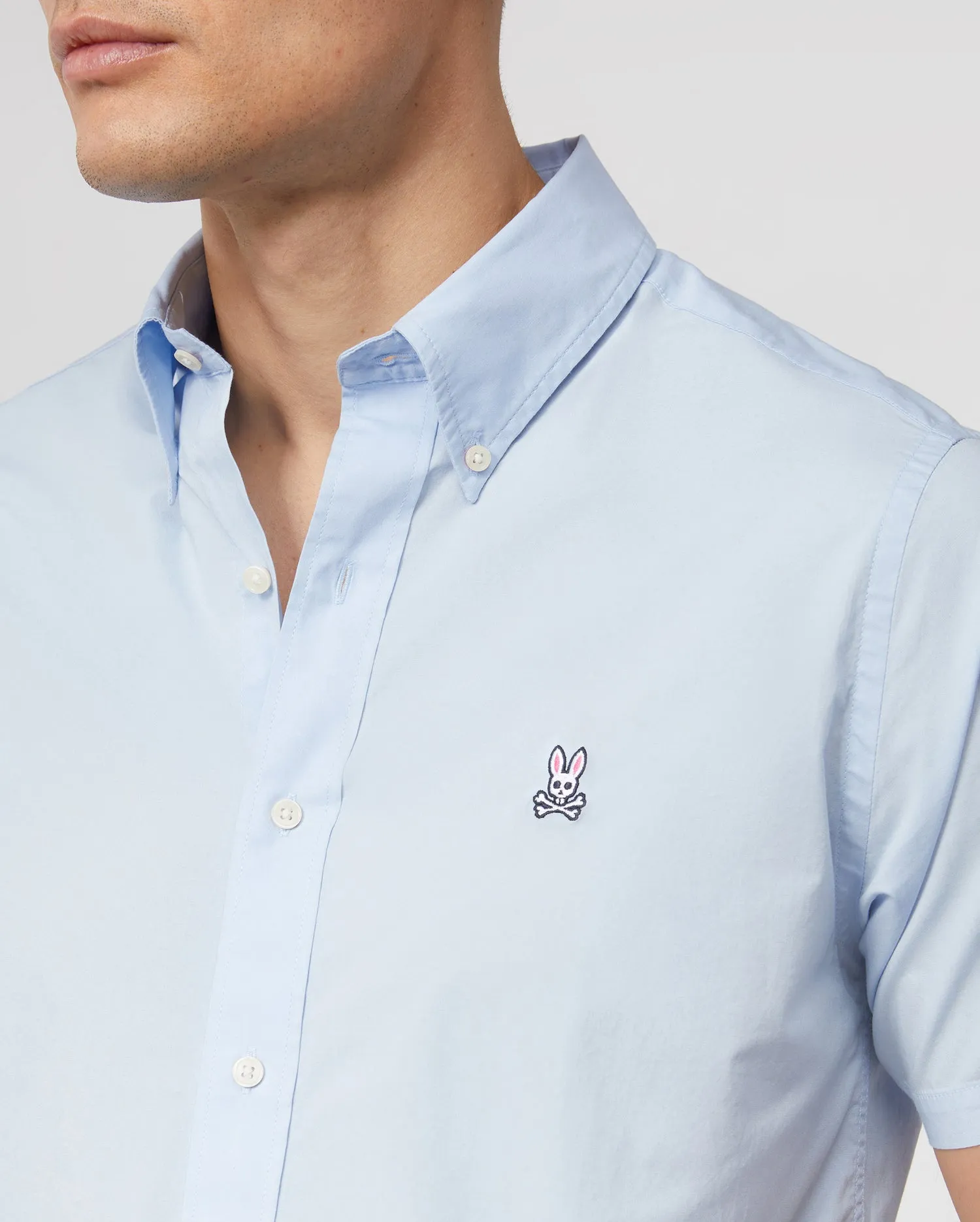 MENS POPLIN SHORT SLEEVE SHIRT - B6Q911S1PC sold by Psycho Bunny product image thumbnail 3