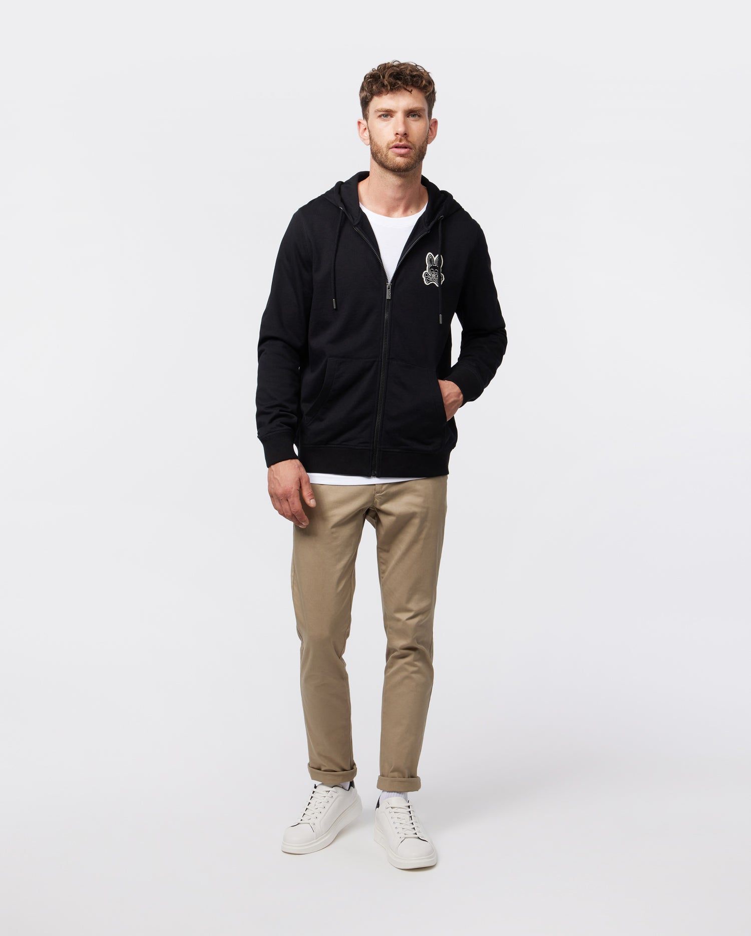 MENS WAYNE FULL-ZIP HOODIE - B6H370Z1FT sold by Psycho Bunny product image thumbnail 6