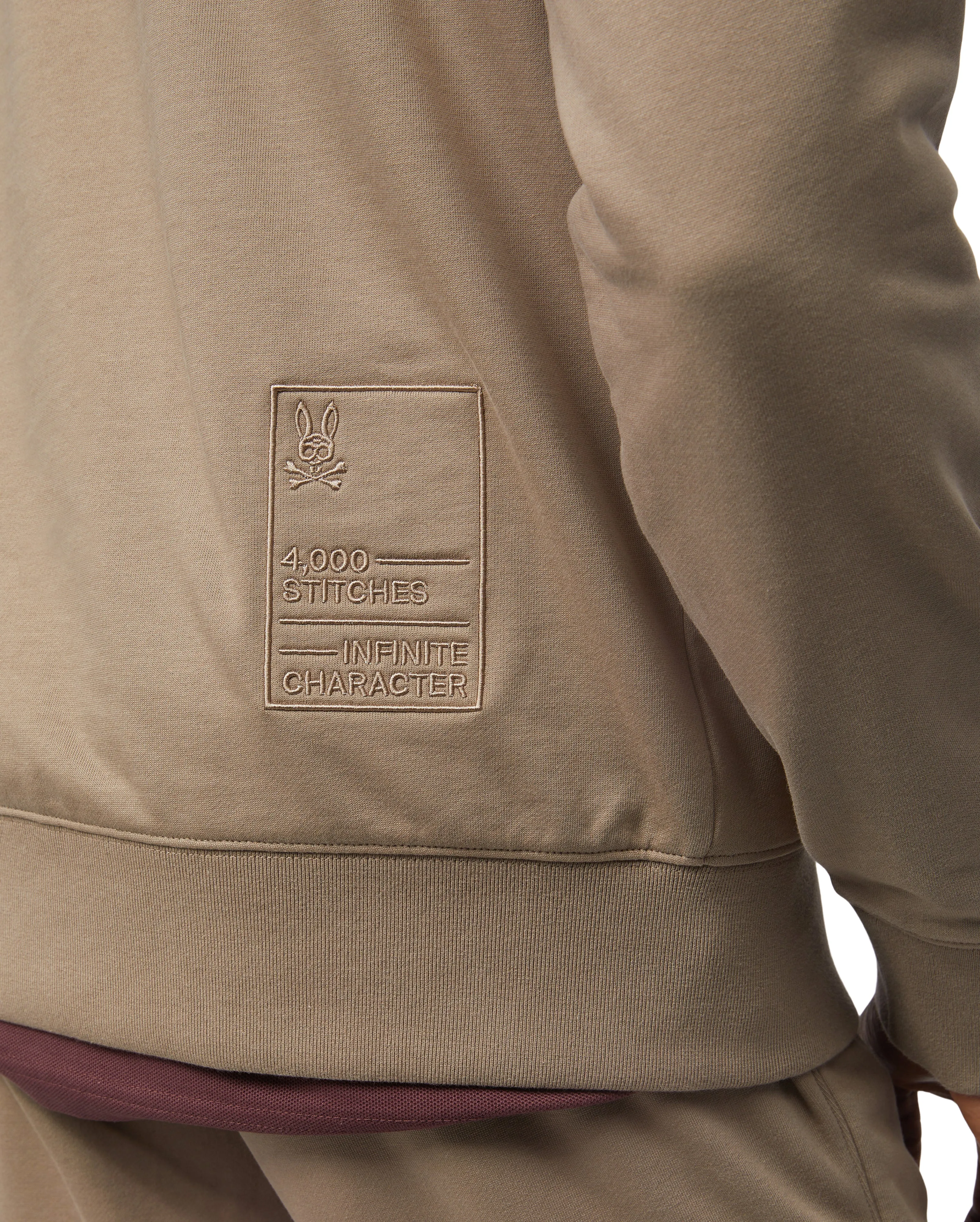 MENS CLASSIC FRENCH TERRY HOODIE - B6H825ARFT sold by Psycho Bunny product image thumbnail 4