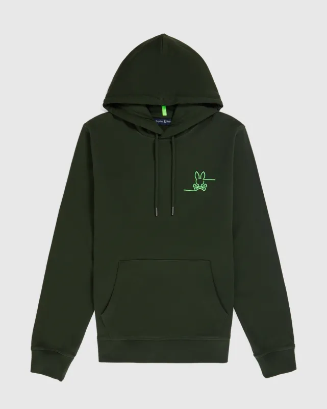 MENS CHESTER EMBROIDERED HOODIE - B6H358Z1FT sold by Psycho Bunny