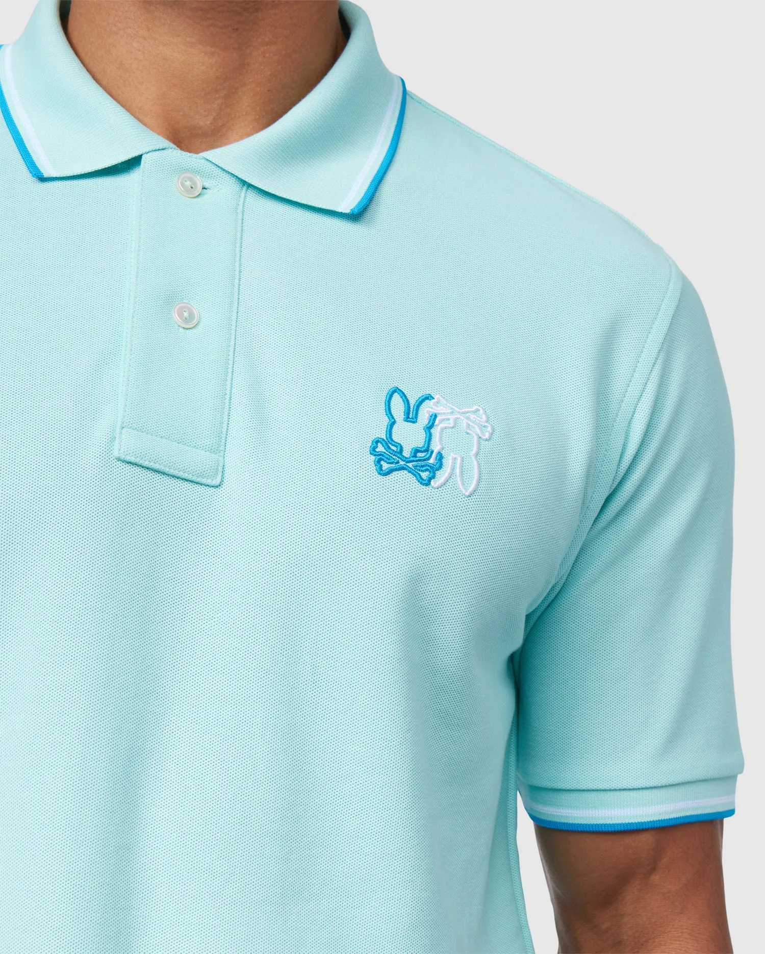 MENS WINTON PIQUE POLO SHIRT - B6K841A2PC sold by Psycho Bunny product image thumbnail 3