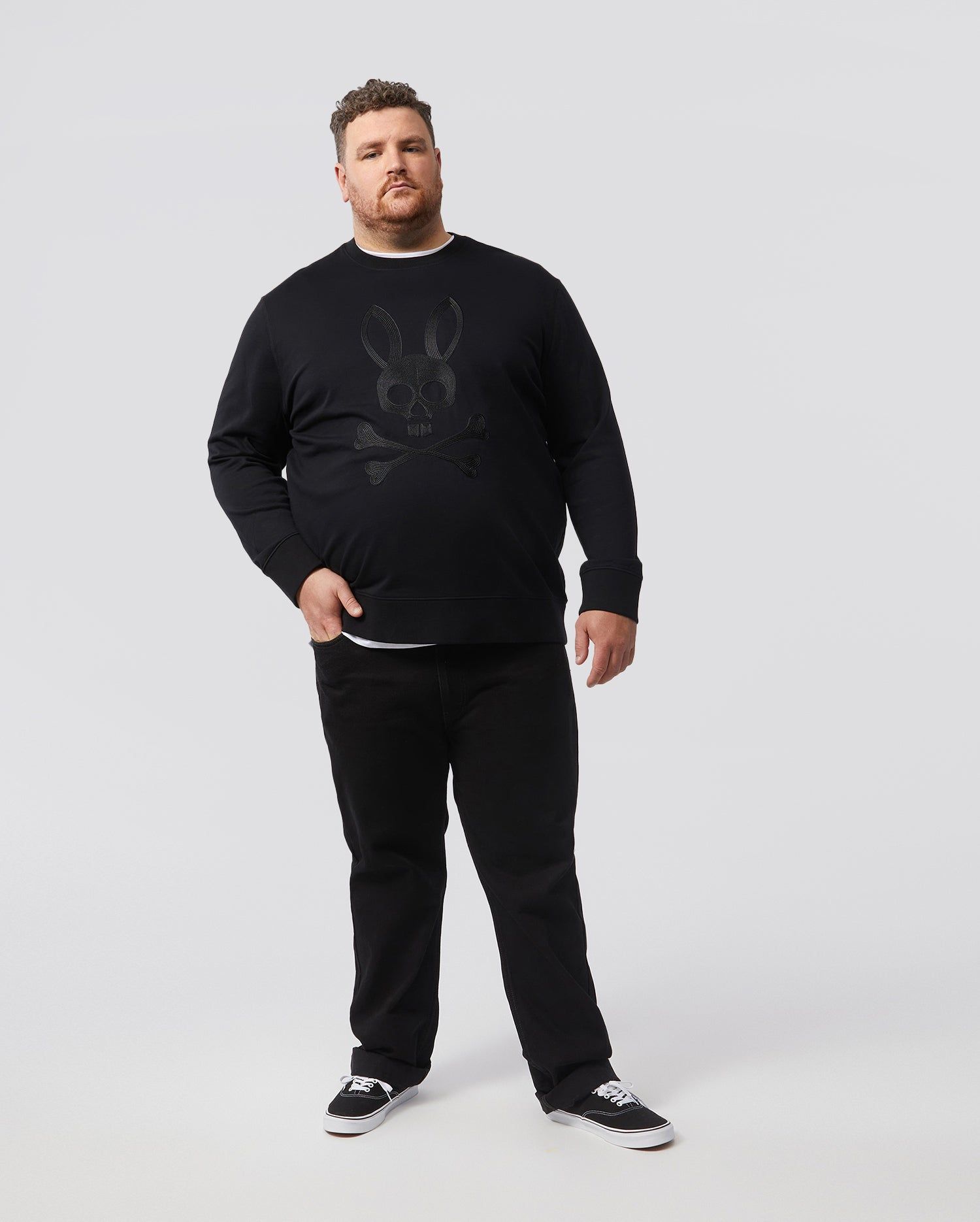 MENS BIG AND TALL THOMASTON BUNNY SWEATSHIRT - B9S896U1FT sold by Psycho Bunny product image thumbnail 5