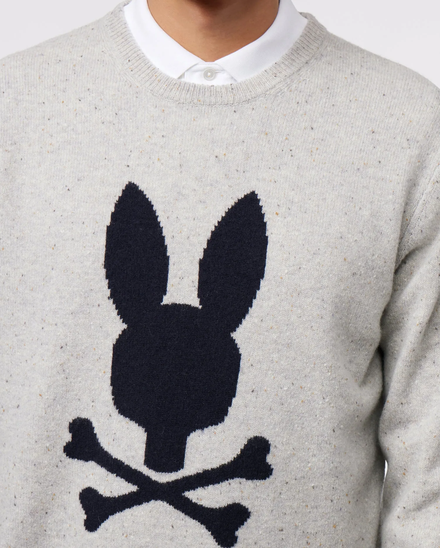 MENS RIVERDALE PSYCHO BUNNY MERINO WOOL SWEATER - B6E523Z1SW sold by Psycho Bunny product image thumbnail 3