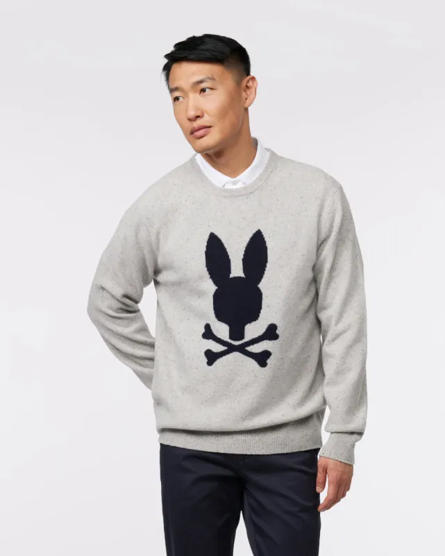 MENS RIVERDALE PSYCHO BUNNY MERINO WOOL SWEATER - B6E523Z1SW sold by Psycho Bunny