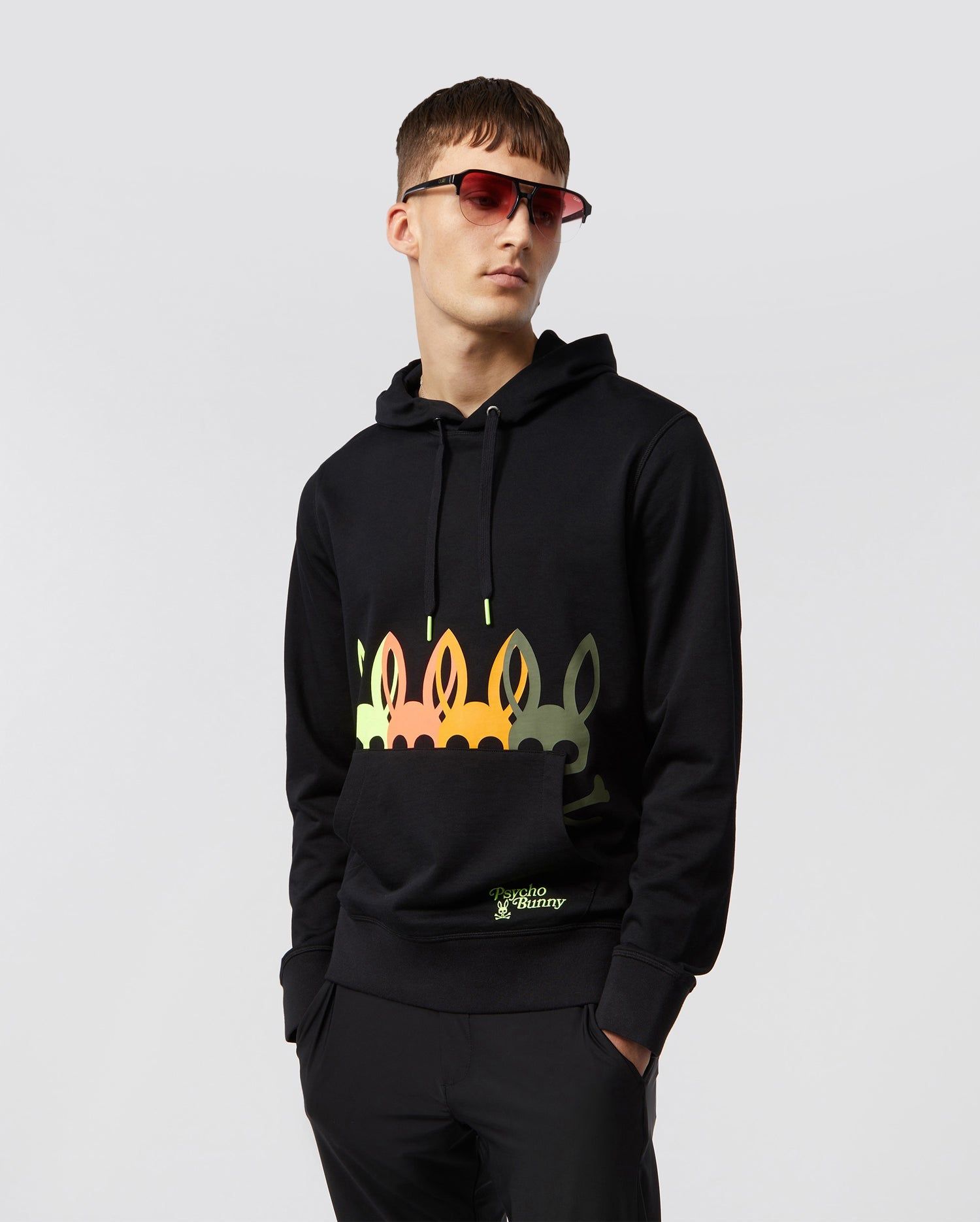 MENS LAFAYETTE BUNNY LOGO HOODIE - B6H966U1FT sold by Psycho Bunny