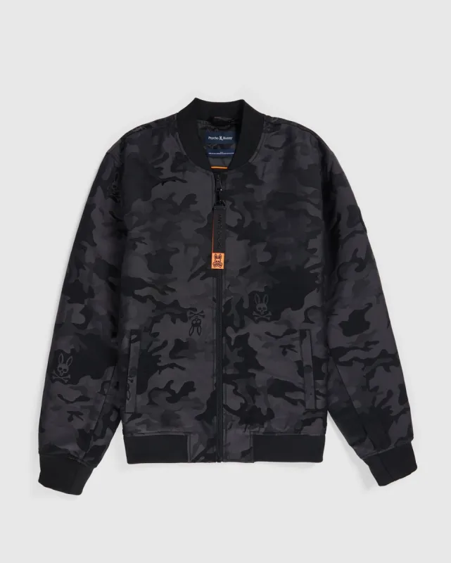 MENS NELSON JACQUARD BOMBER JACKET - B6J382Z1OW sold by Psycho Bunny