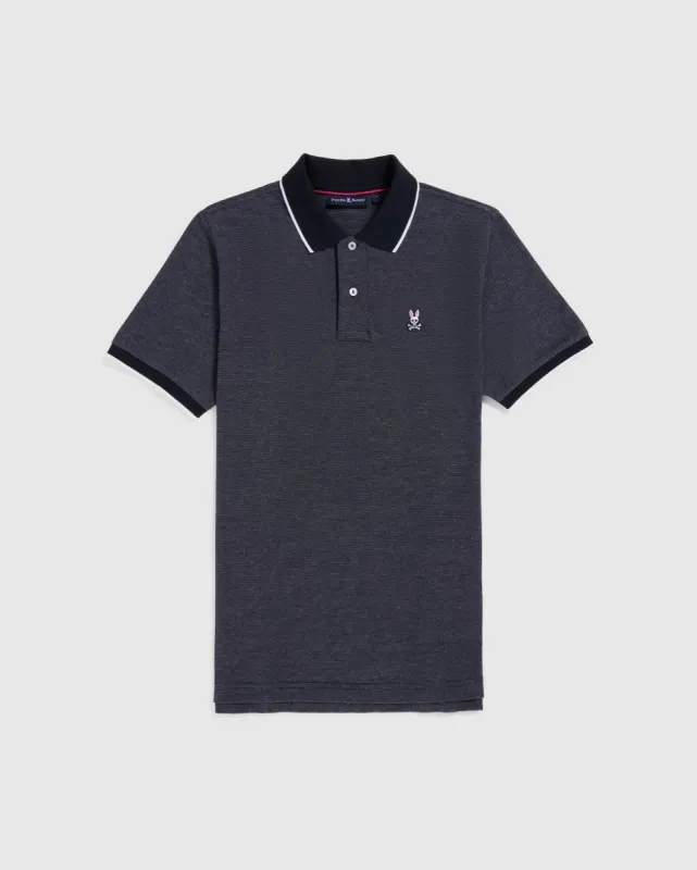 MENS ELDORADO JACQUARD POLO - B6K331Z1PC sold by Psycho Bunny