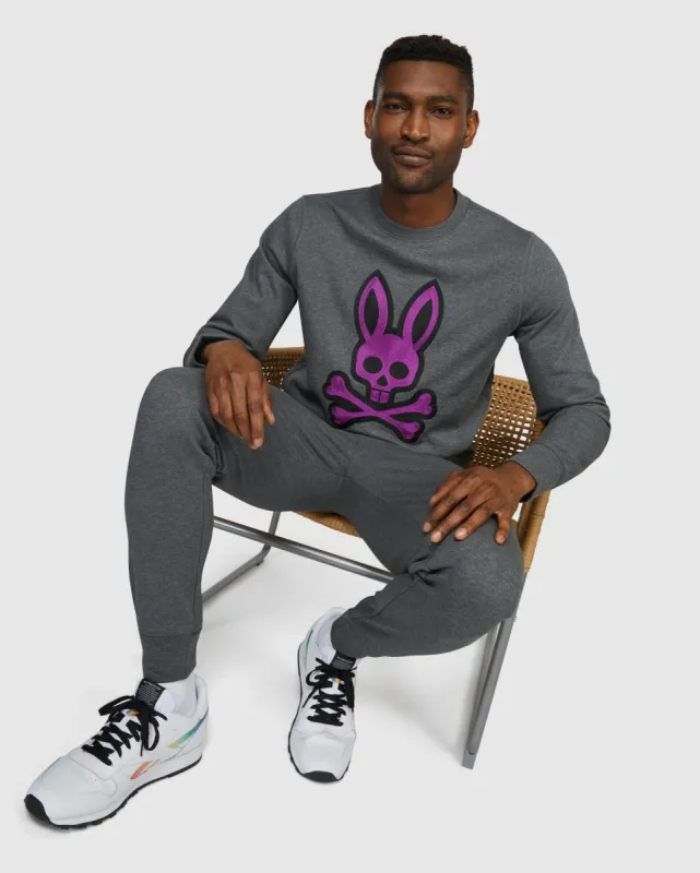 MENS BAILEY LOGO GREY SWEATSHIRT - B6S519R1FT sold by Psycho Bunny