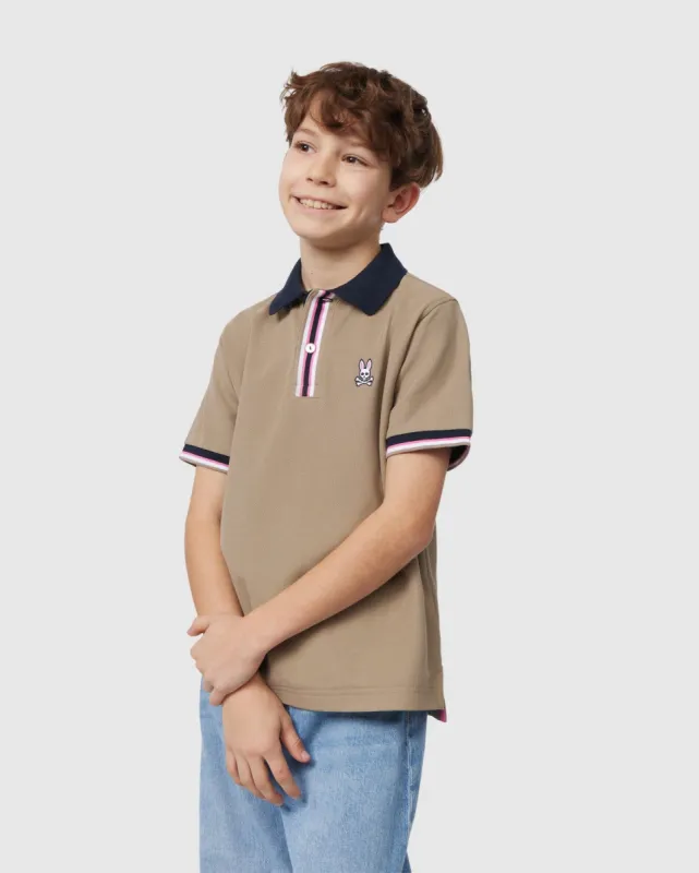 KIDS BLOOMINGTON PIQUE POLO SHIRT - B0K900A2PC sold by Psycho Bunny
