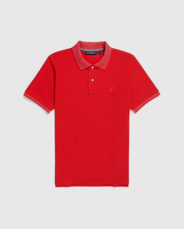 MENS DAMON PIQUE POLO - B6K928Y1PC sold by Psycho Bunny