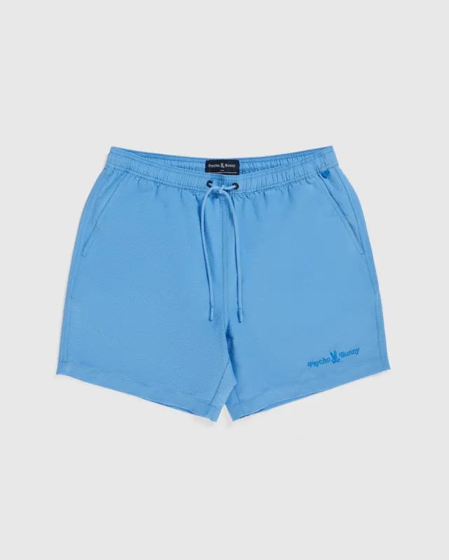 MENS WALLIS SEERSUCKER SWIM TRUNK - B6W109Y1PO sold by Psycho Bunny
