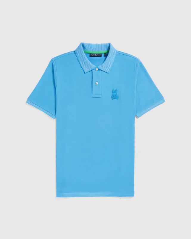 MENS DAMON PIQUE POLO - B6K928Y1PC sold by Psycho Bunny