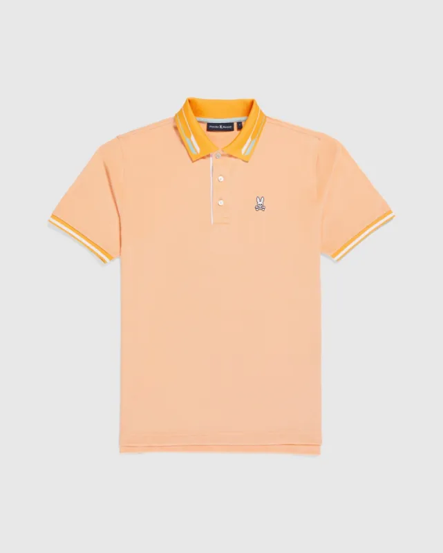 MENS BIG AND TALL DENISON BIRDSEYE SPORT POLO - B9K126Y1PB sold by Psycho Bunny