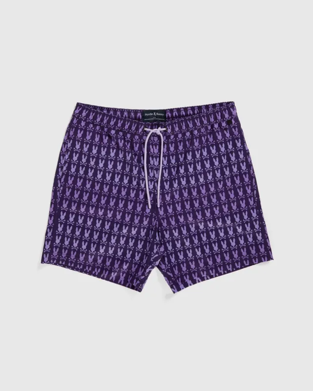 MENS BARKER ALL OVER PRINT SWIM TRUNK - B6W151Y1PO sold by Psycho Bunny