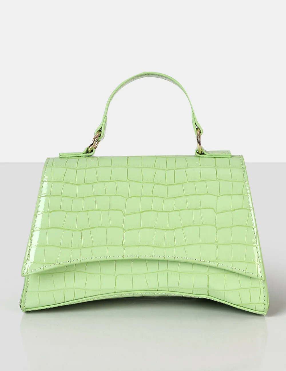 The Remmy Green Croc Mini Handbag sold by Public Desire