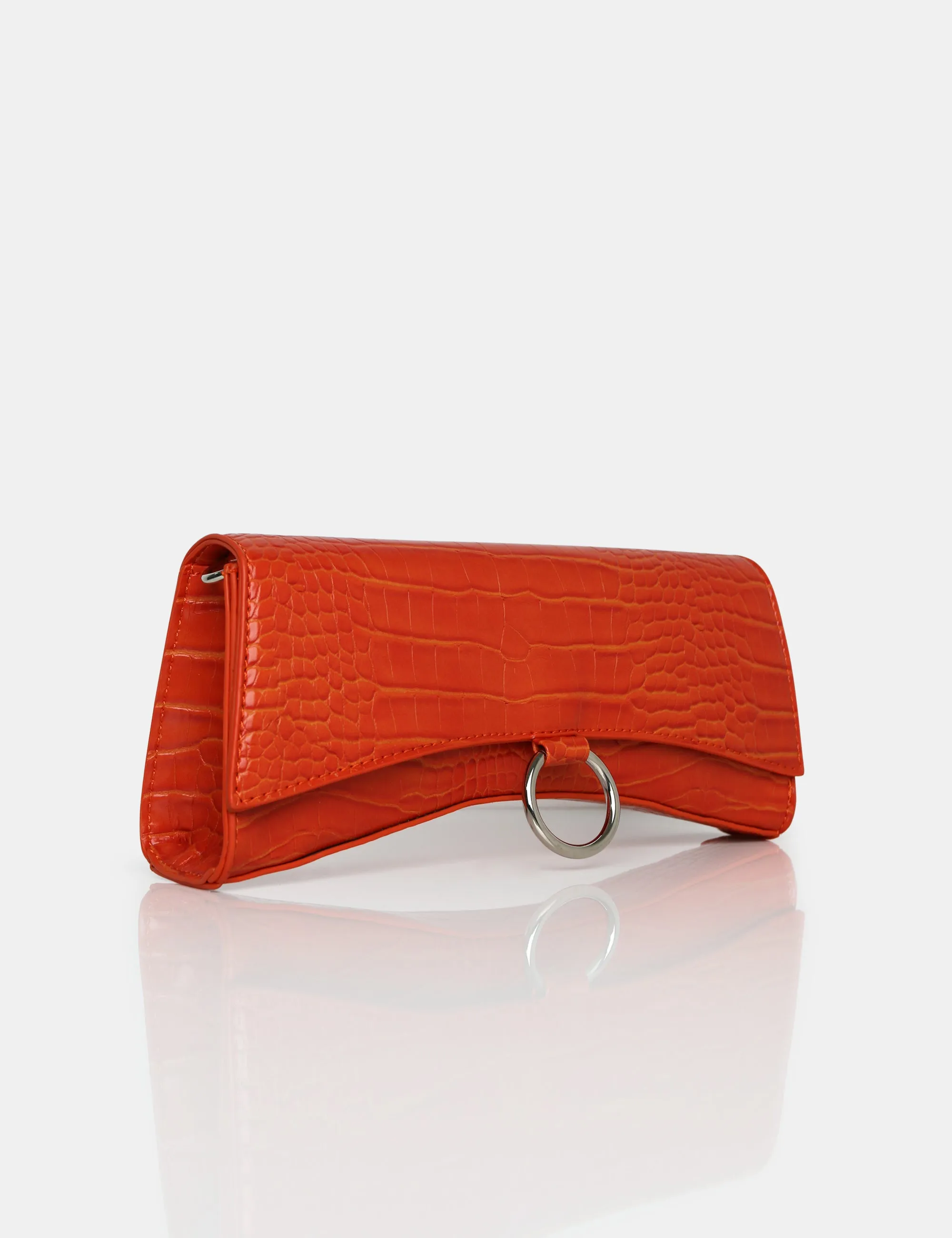 The Kemi Orange Arched Crossbody Mini Handbag sold by Public Desire product image thumbnail 2