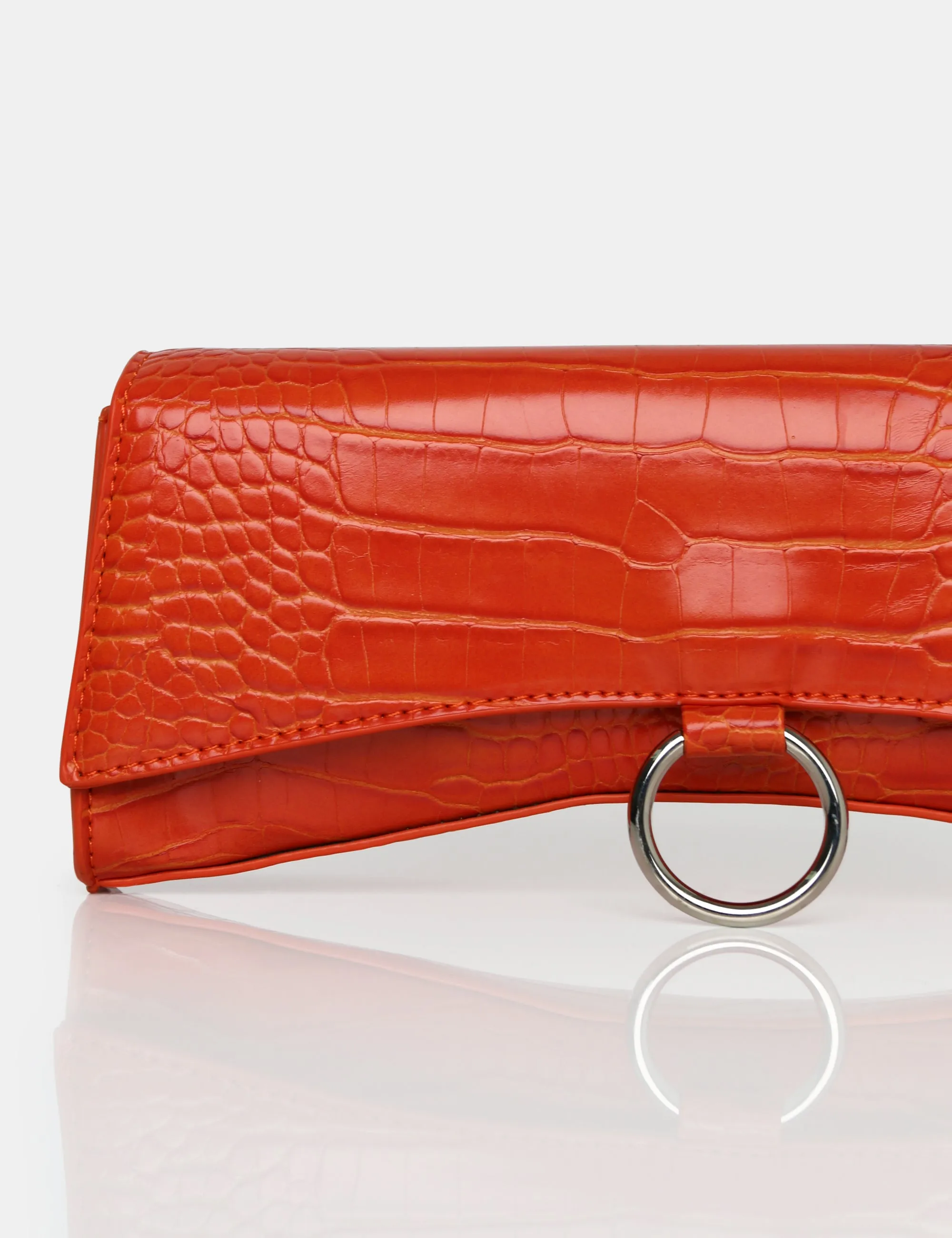 The Kemi Orange Arched Crossbody Mini Handbag sold by Public Desire product image thumbnail 3