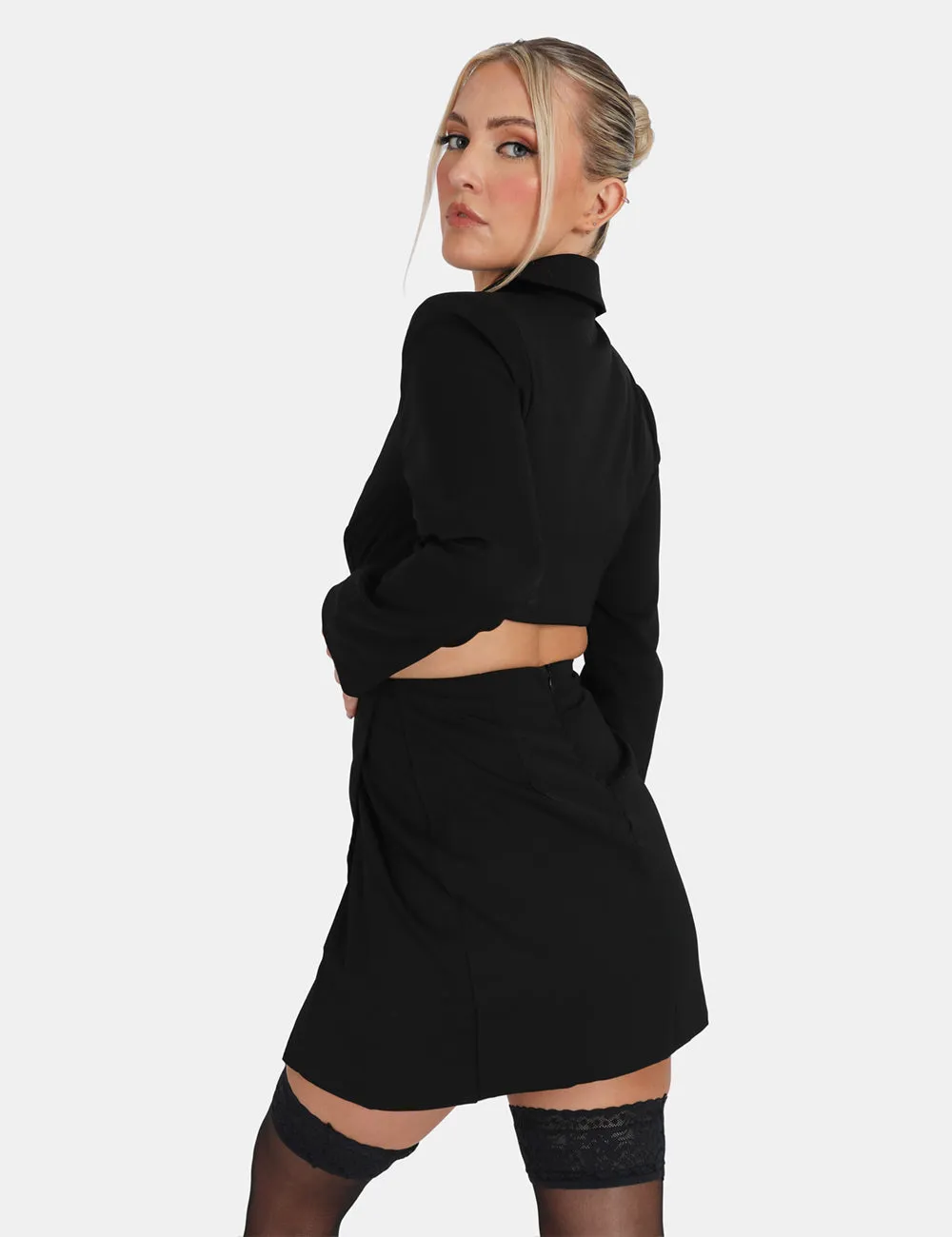 Cut Out Chain Waist Blazer Dress Black sold by Public Desire product image thumbnail 5