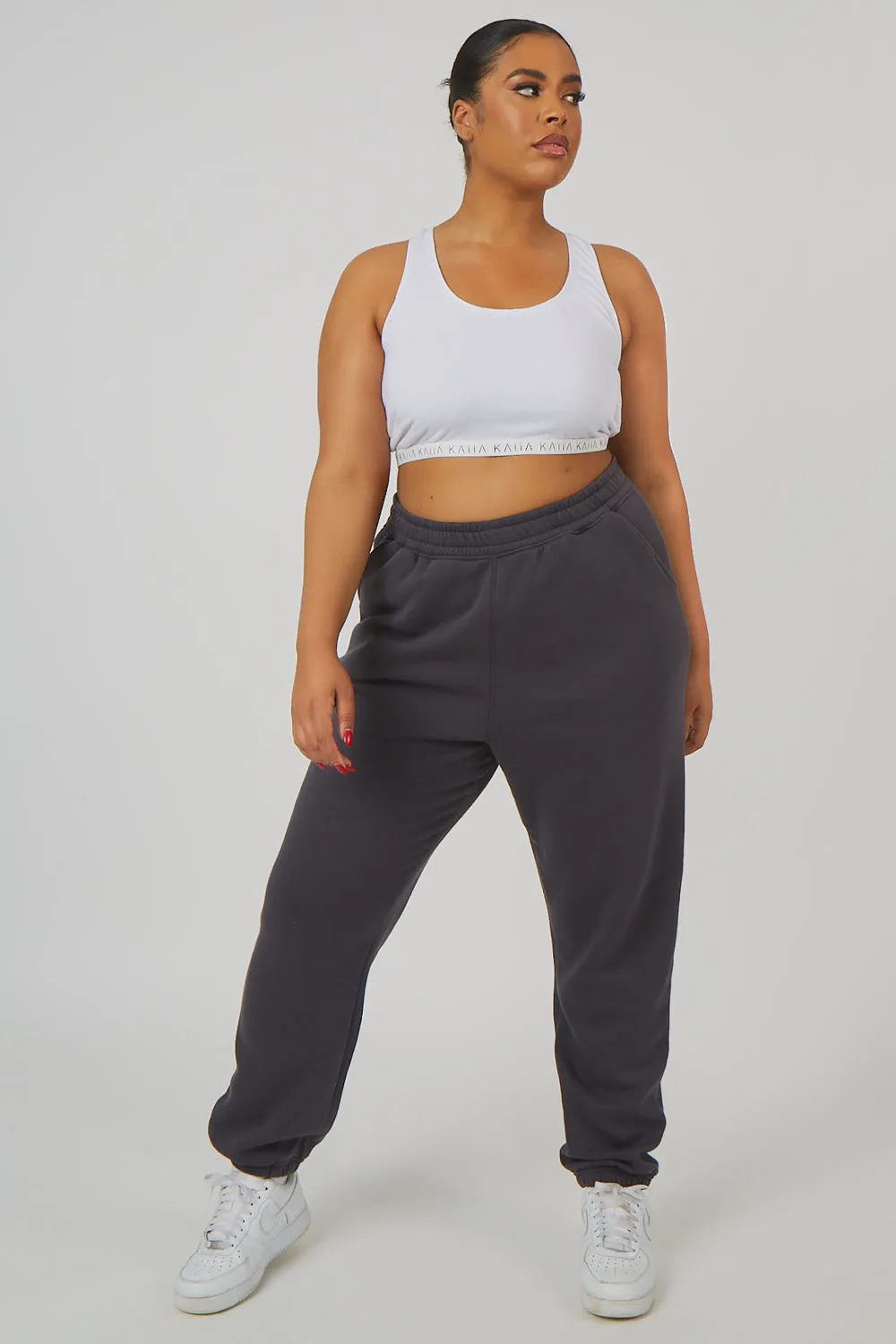 Curve 90S Oversized Joggers Dark Grey sold by Public Desire