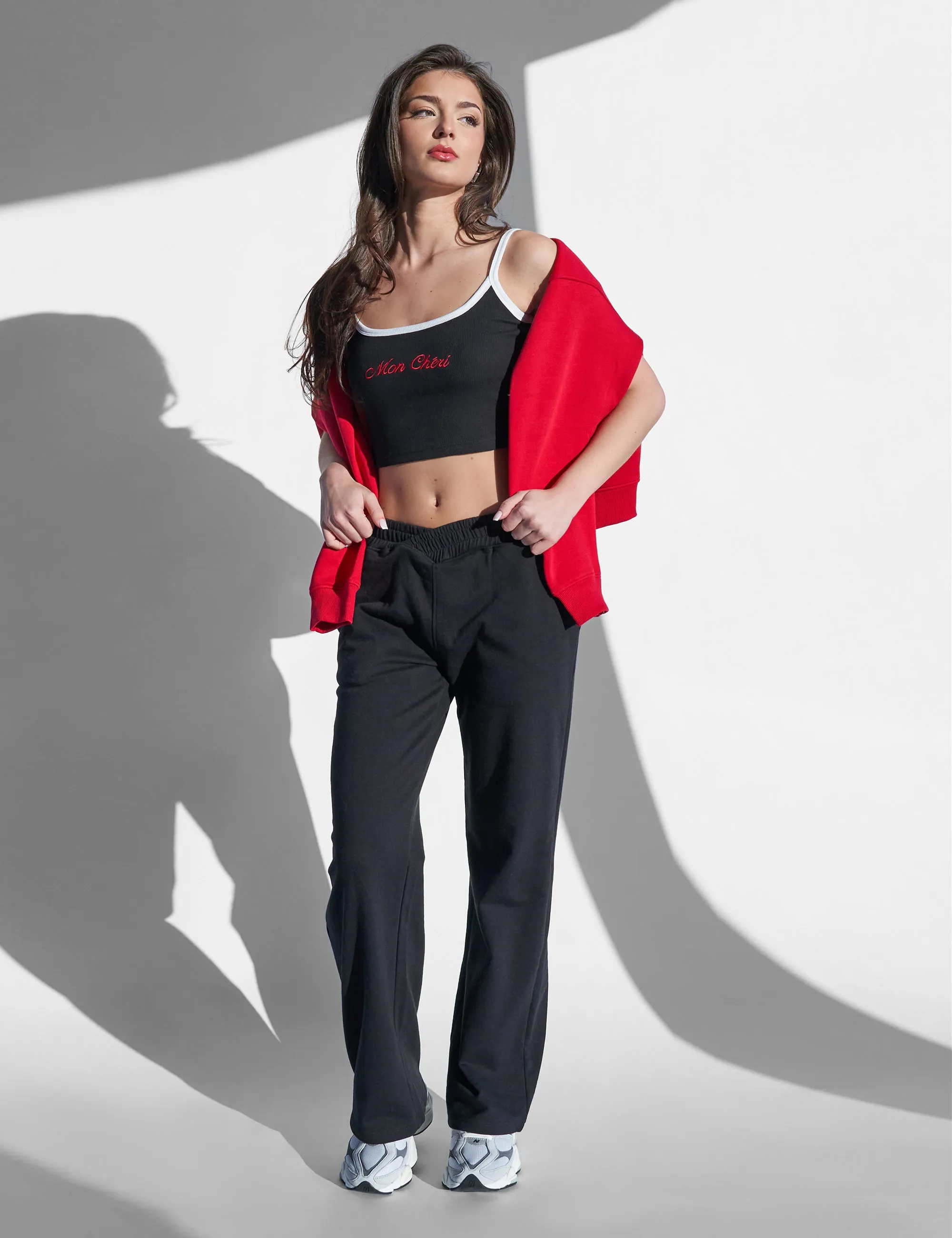 Kaiia Mon Cheri Rib Vest Top Black sold by Public Desire product image thumbnail 3